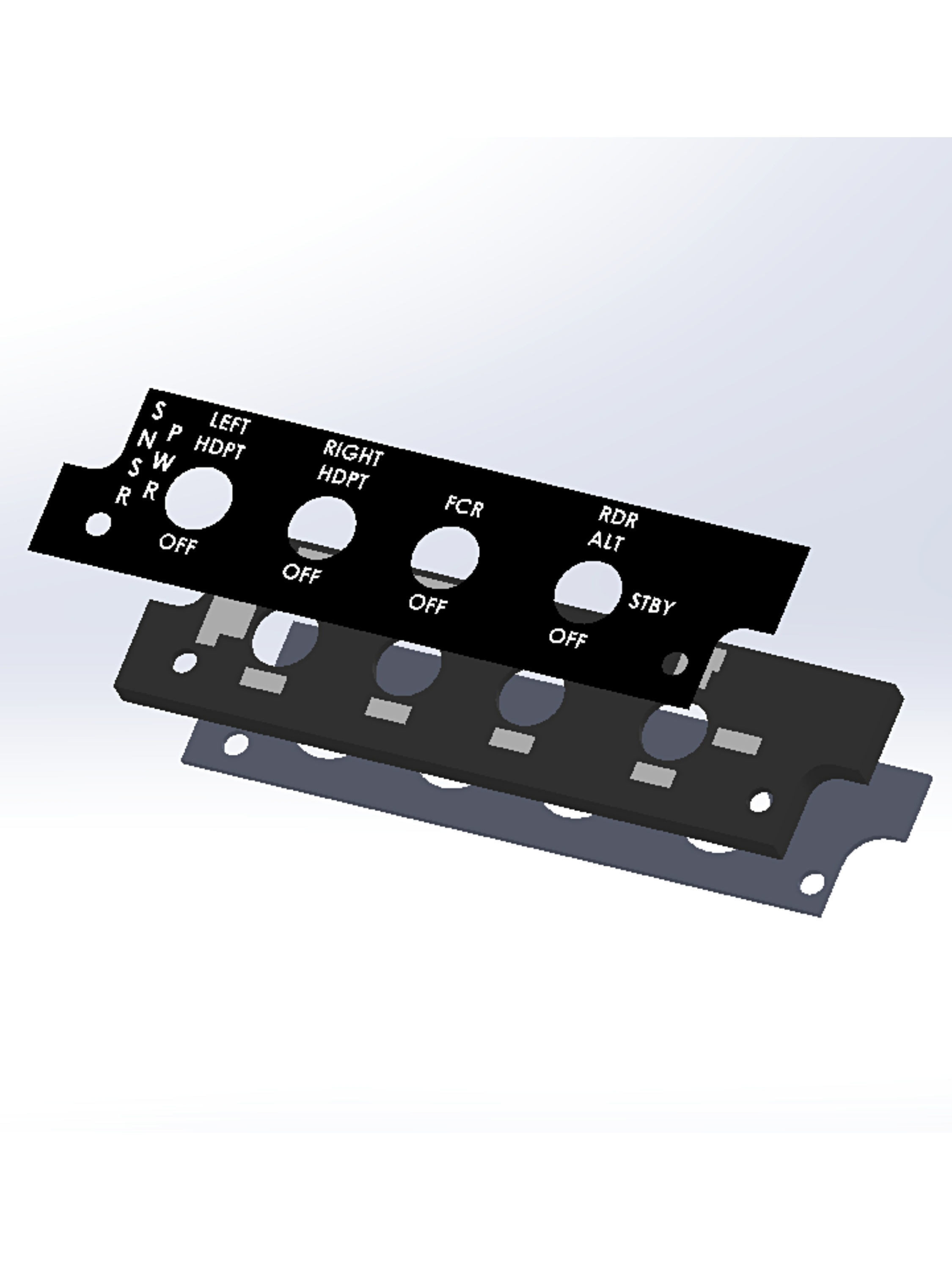 F-16 Right Hand Panels model Bundle 3D print model_13
