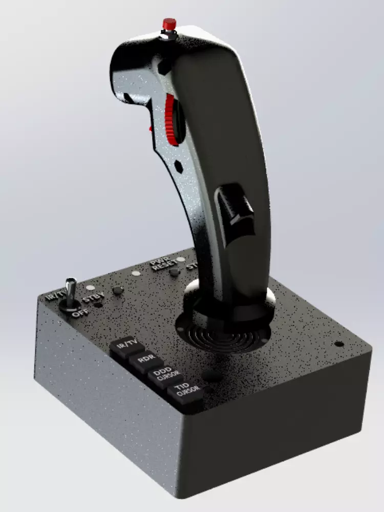 Complete F-14 HCU -Hand Control Unit model 3D print model_0