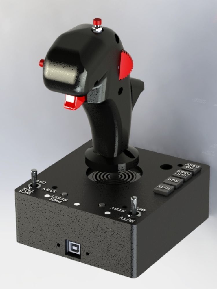 Complete F-14 HCU -Hand Control Unit model 3D print model_1