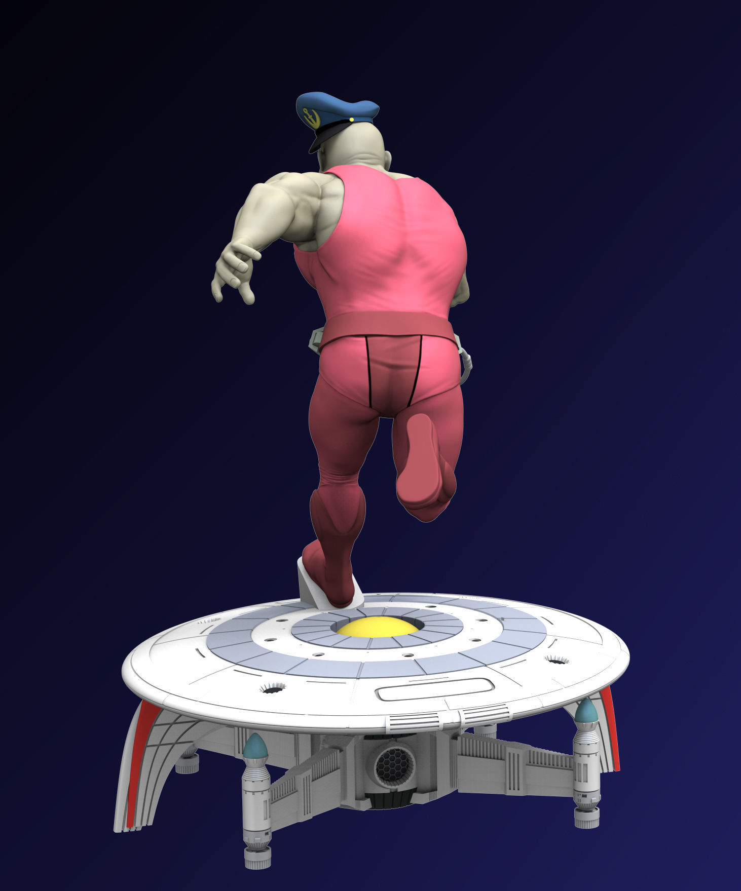 ANDROID OTHO MALA Captain Future Capitaine Flam 3D model_4