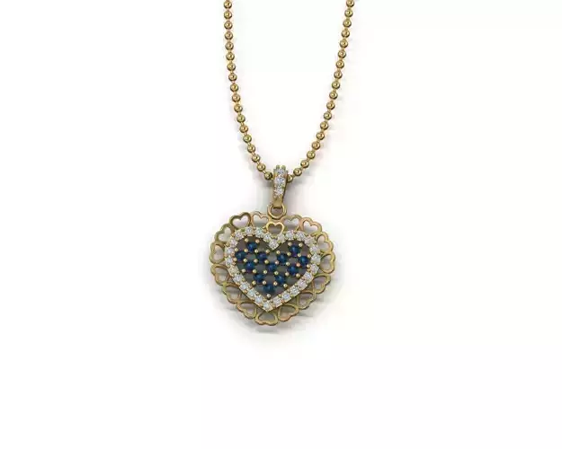 Heart shape gold locket 151