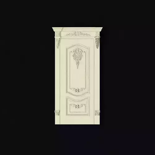 door High quality 3d models for processing on a cnc machine