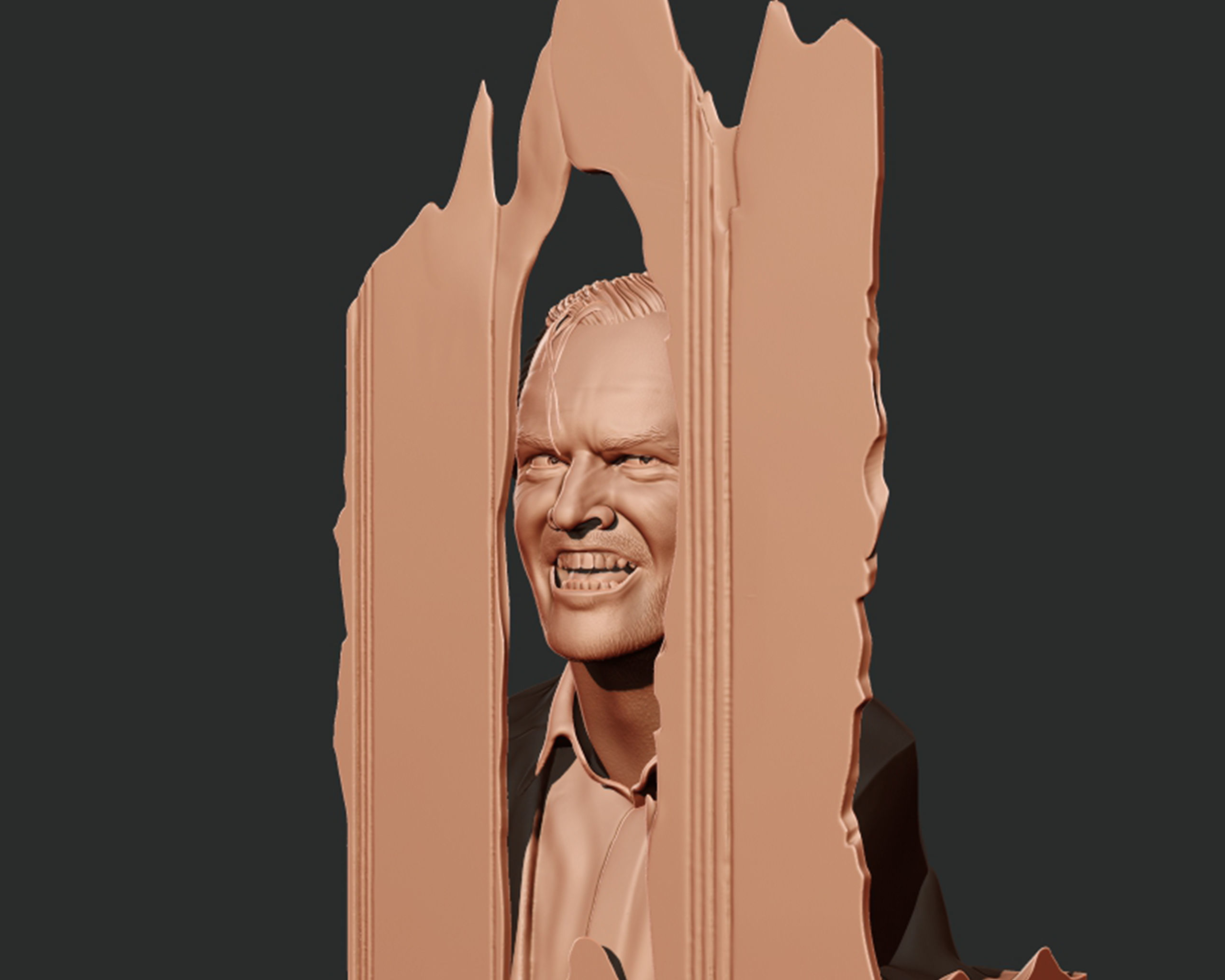 jack nicholson in The Shining 3D print model_3