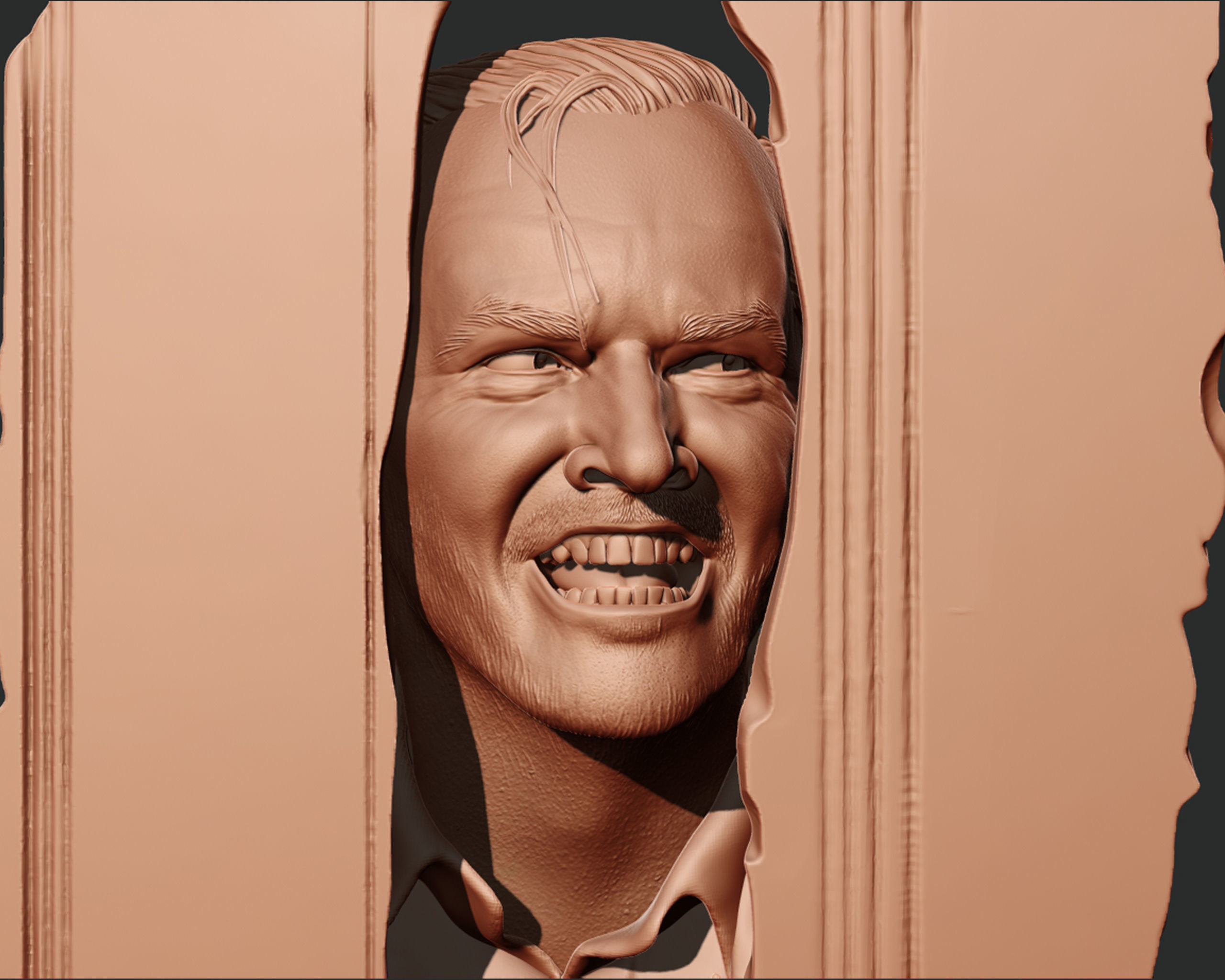 jack nicholson in The Shining 3D print model_12