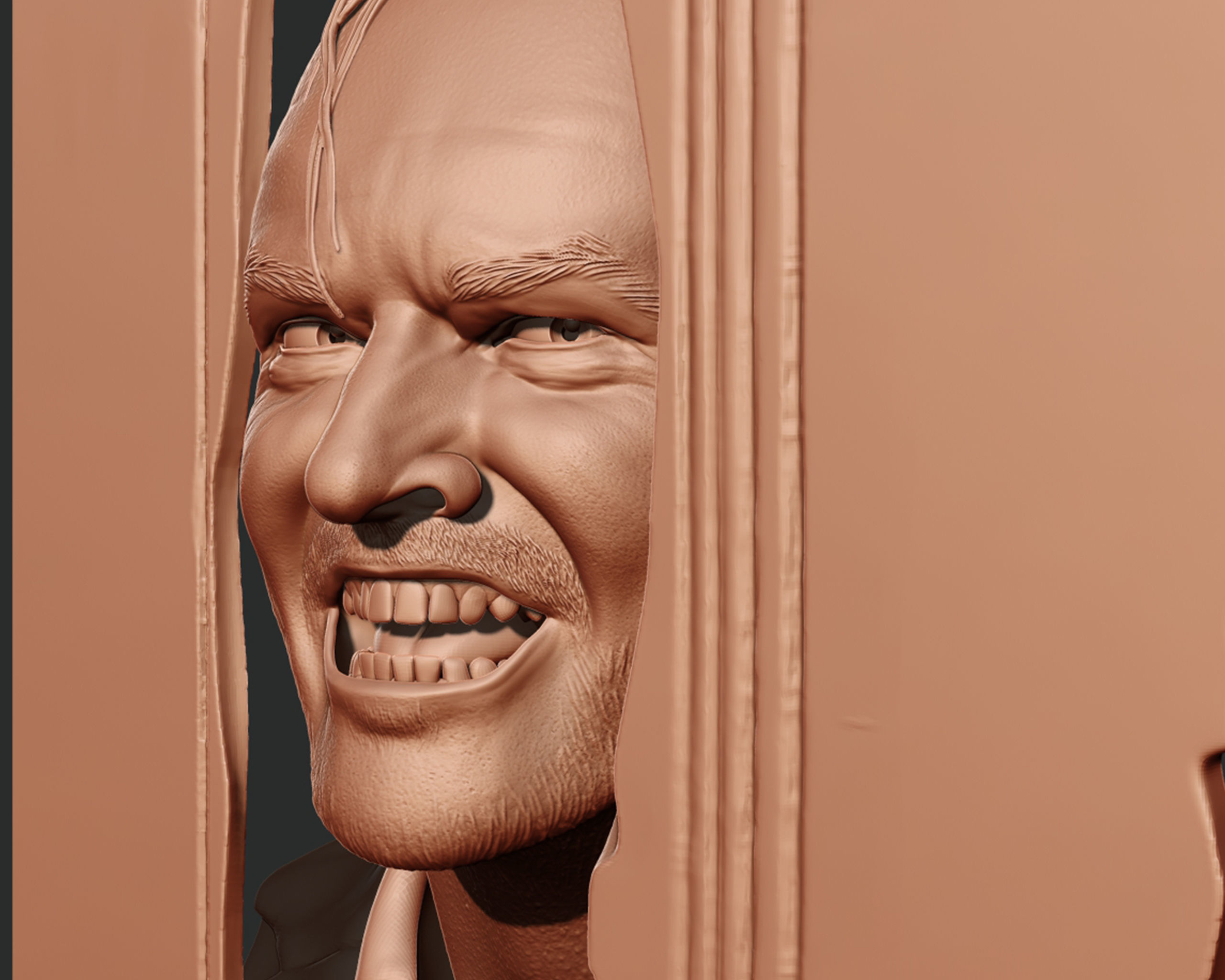 jack nicholson in The Shining 3D print model_5