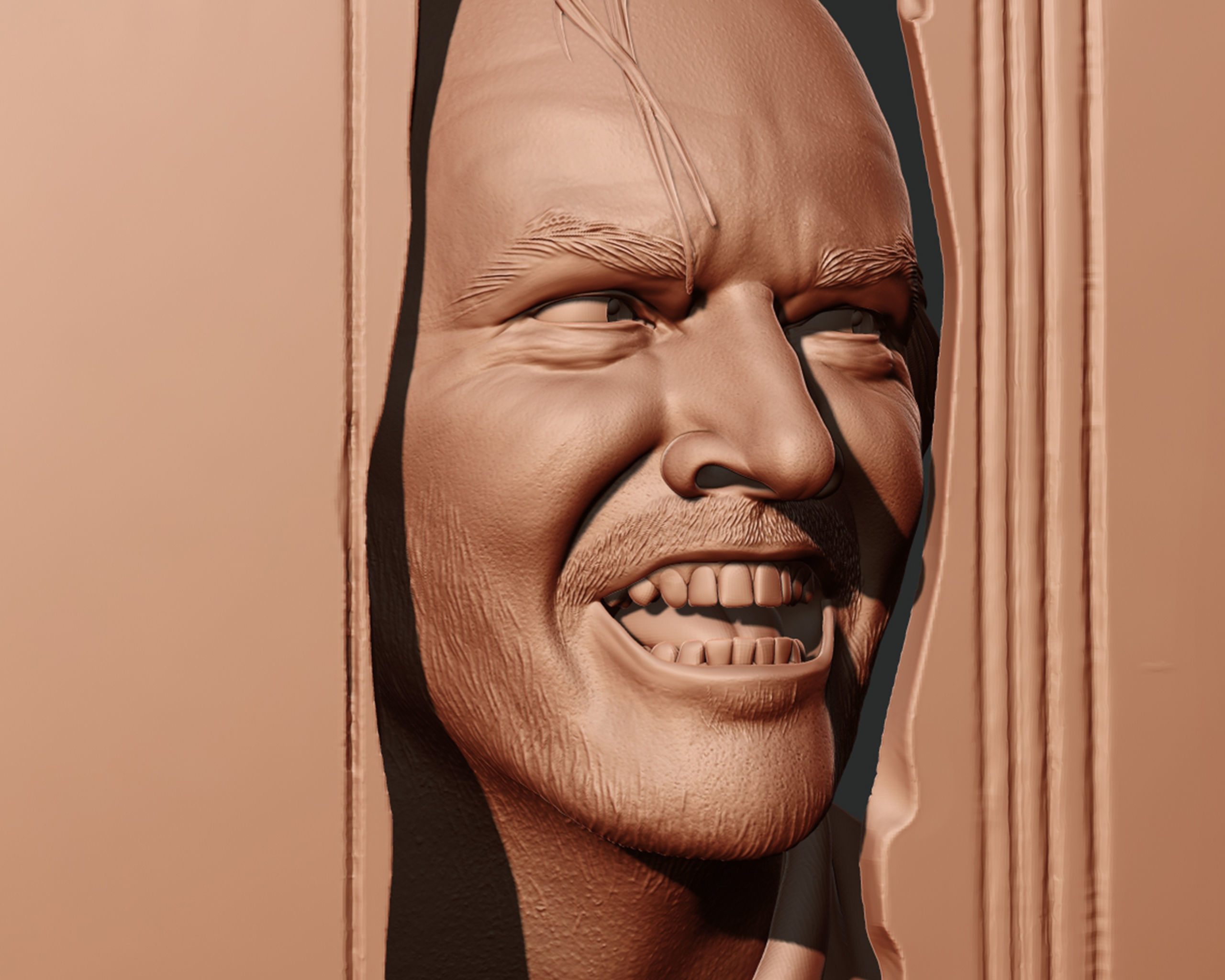 jack nicholson in The Shining 3D print model_11