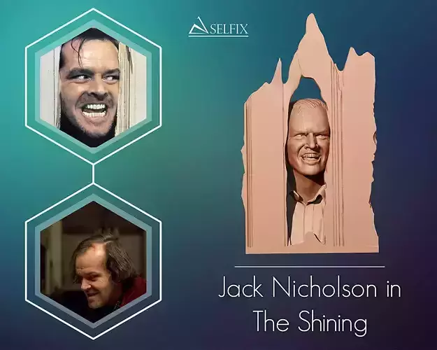 jack nicholson in The Shining 3D print model