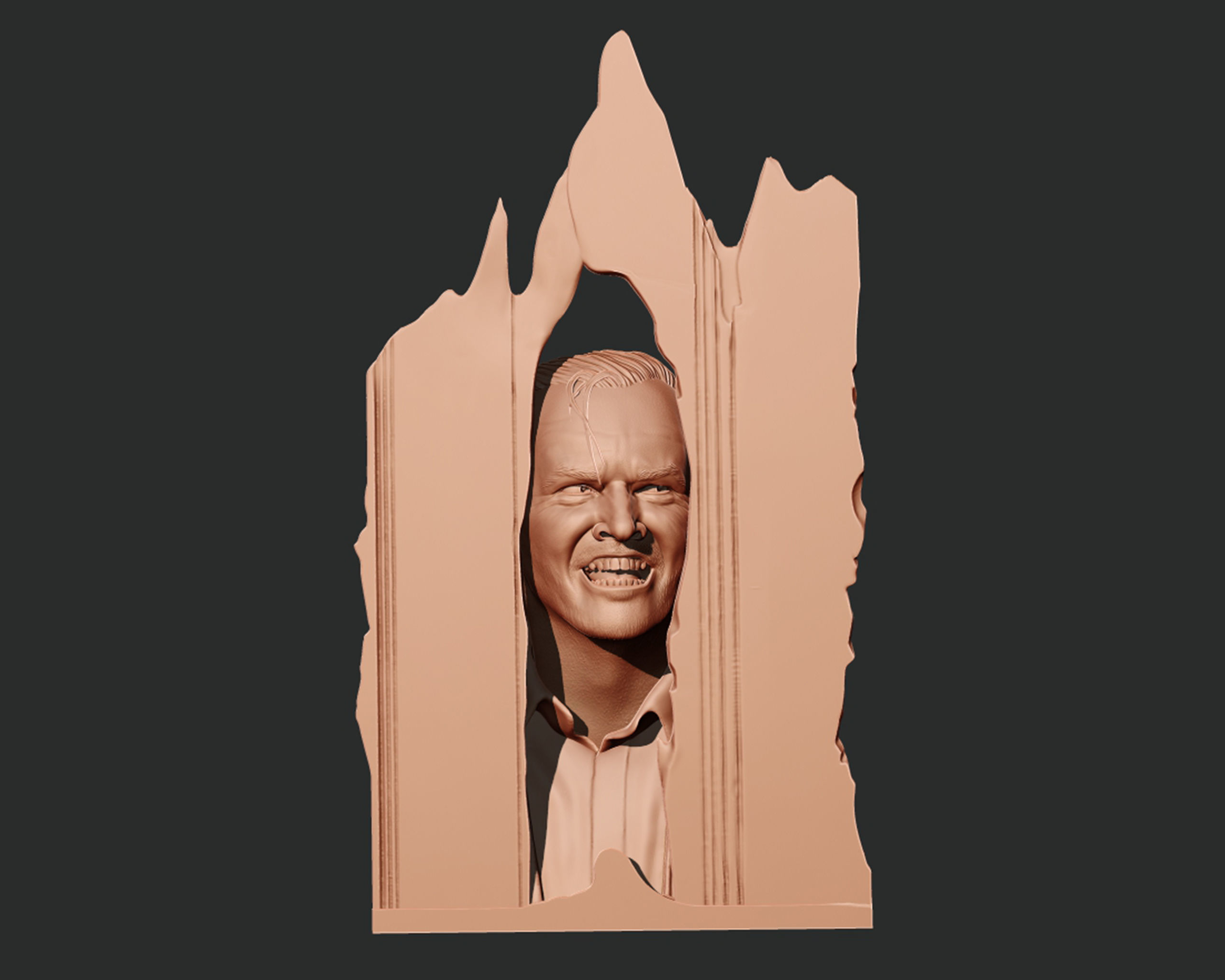 jack nicholson in The Shining 3D print model_2