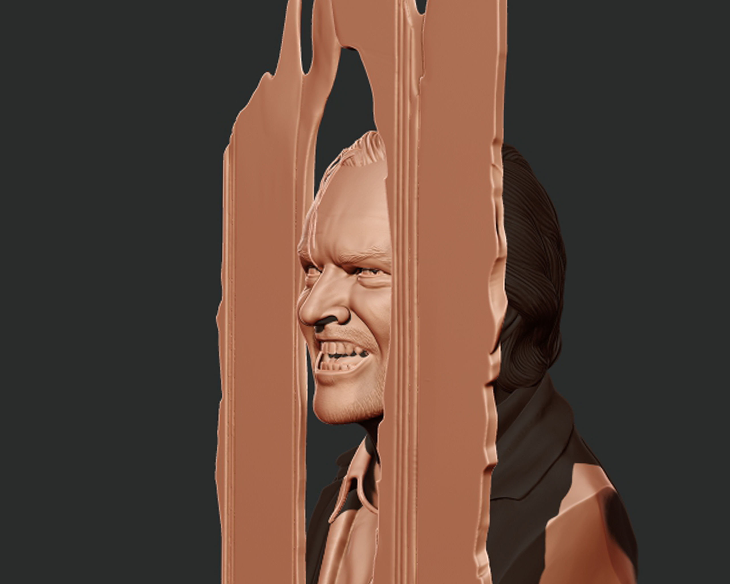jack nicholson in The Shining 3D print model_6