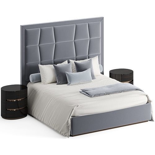 Fendi Casa Mazarin Bed 3D model