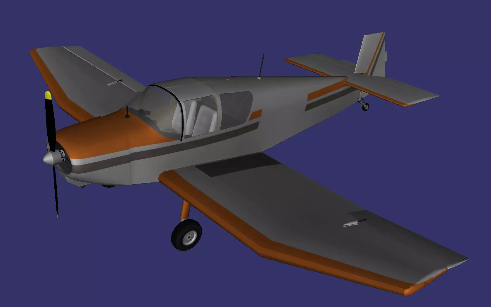 Jodel D 112 Free low-poly 3D model_0