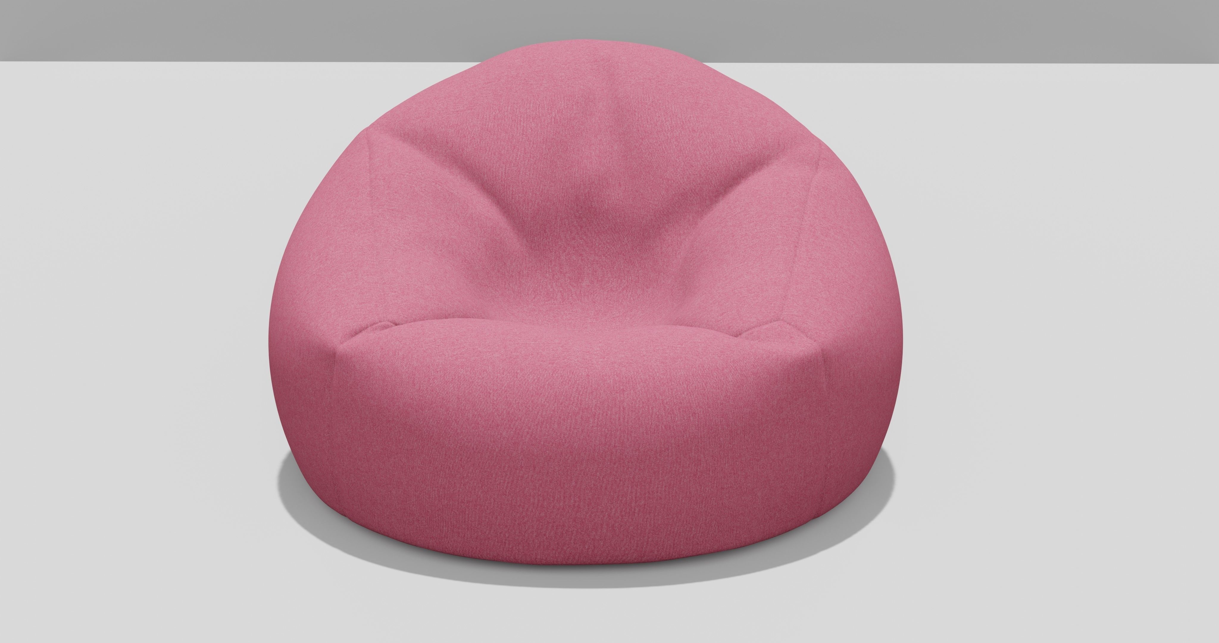 Beanbag bean bag chair 3D model_2
