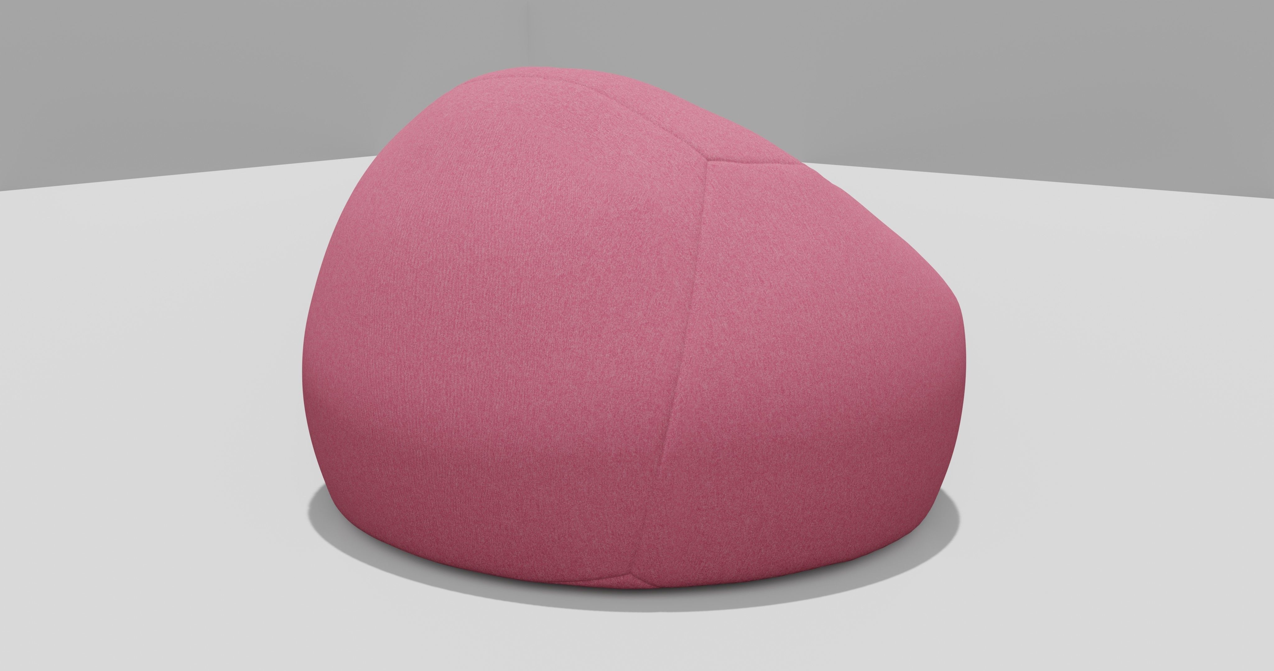 Beanbag bean bag chair 3D model_8