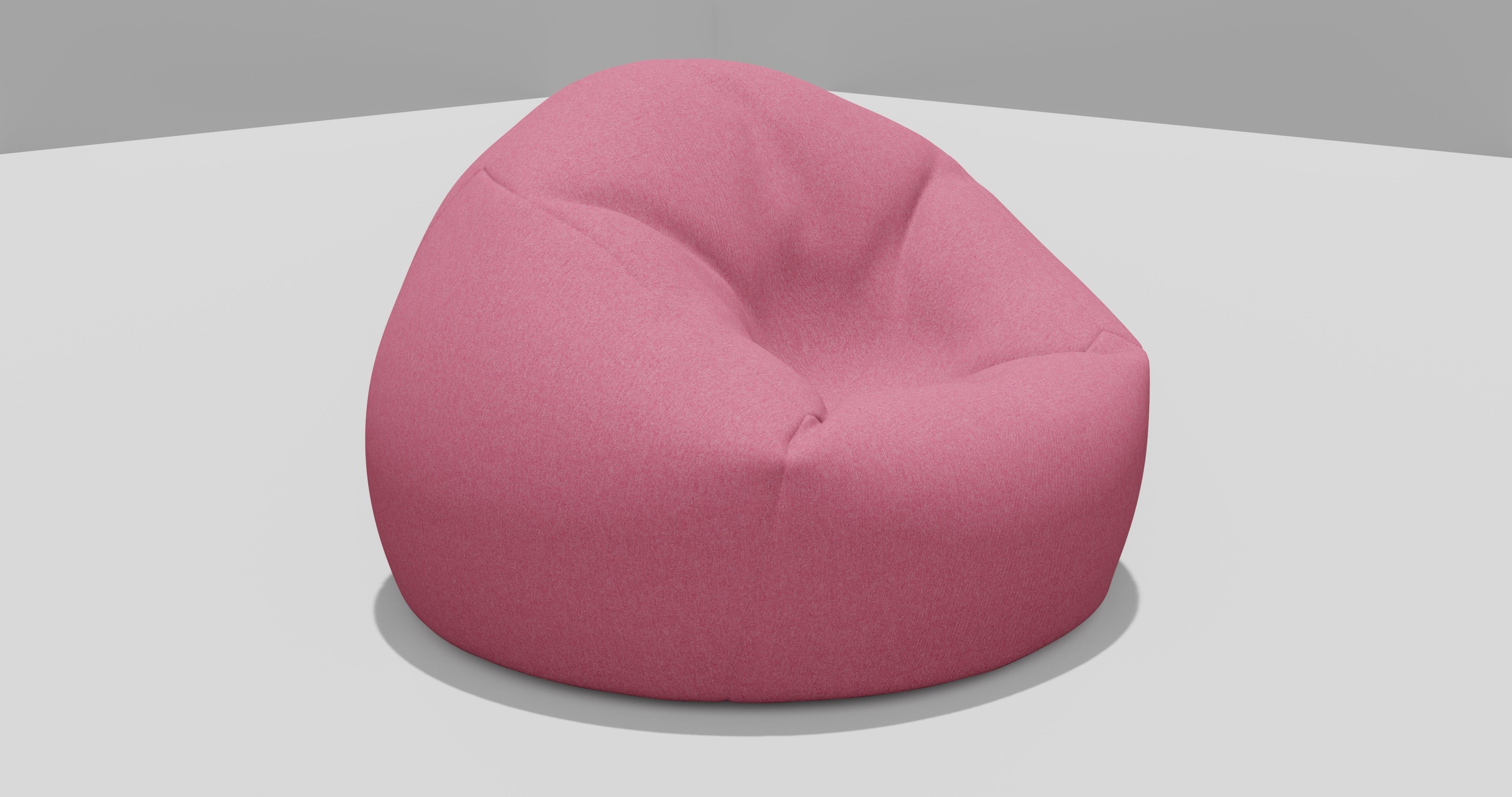 Beanbag bean bag chair 3D model_3