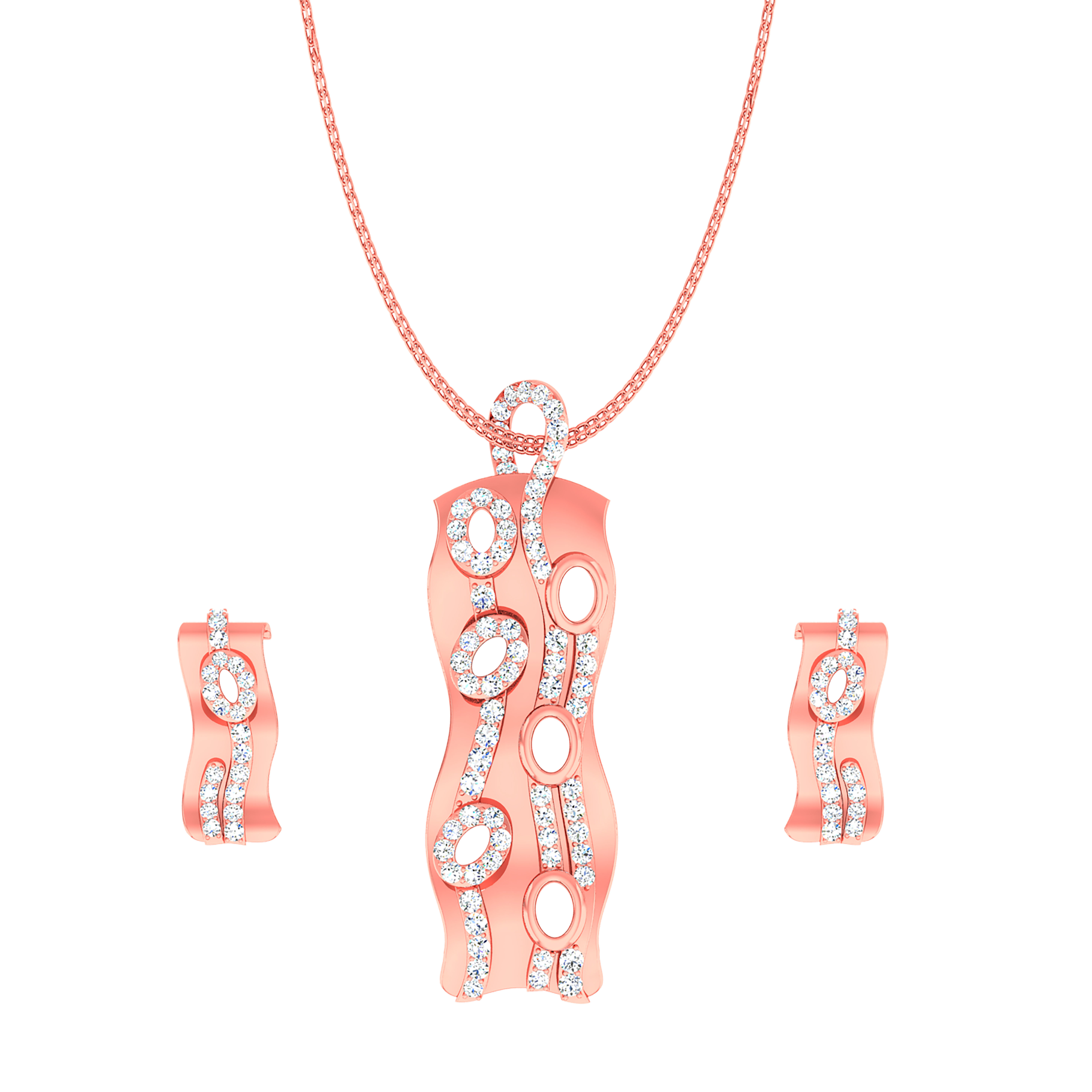 189 High Jewelry Italian Pendant Earrings set 3dm stl 1-render 3D Model Collection_18