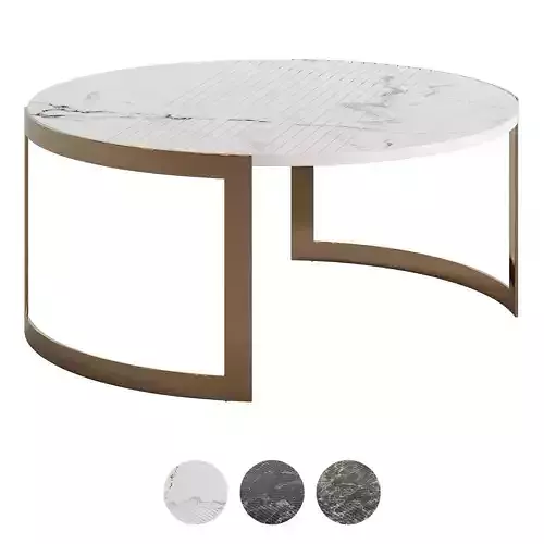 FENDI CASA Anya Lite Marble Coffee Table 2022 Low-poly 3D model