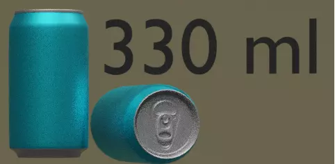 aluminum can Free low-poly 3D model