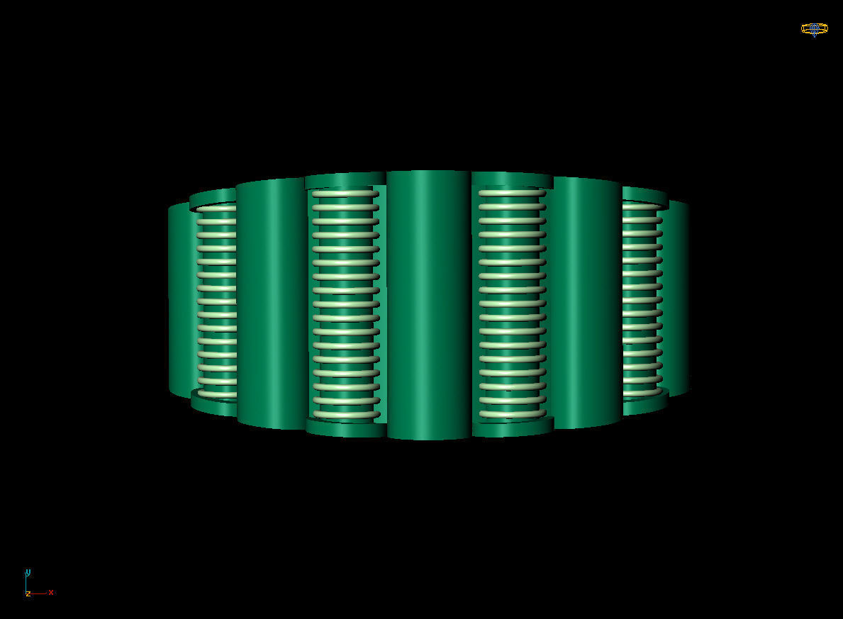 Woman Rings 3D print model_11