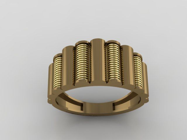Woman Rings 3D print model_2
