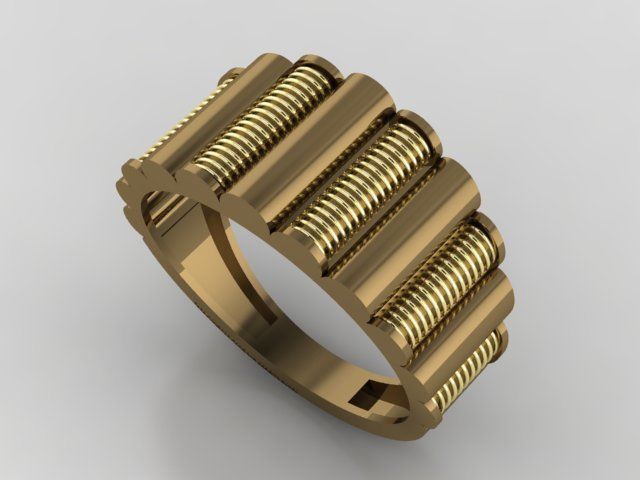 Woman Rings 3D print model_4