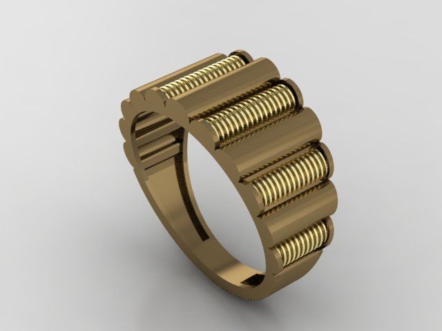 Woman Rings 3D print model_1