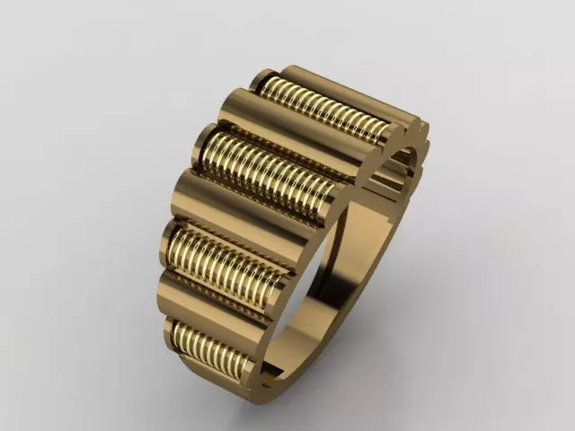 Woman Rings 3D print model_0