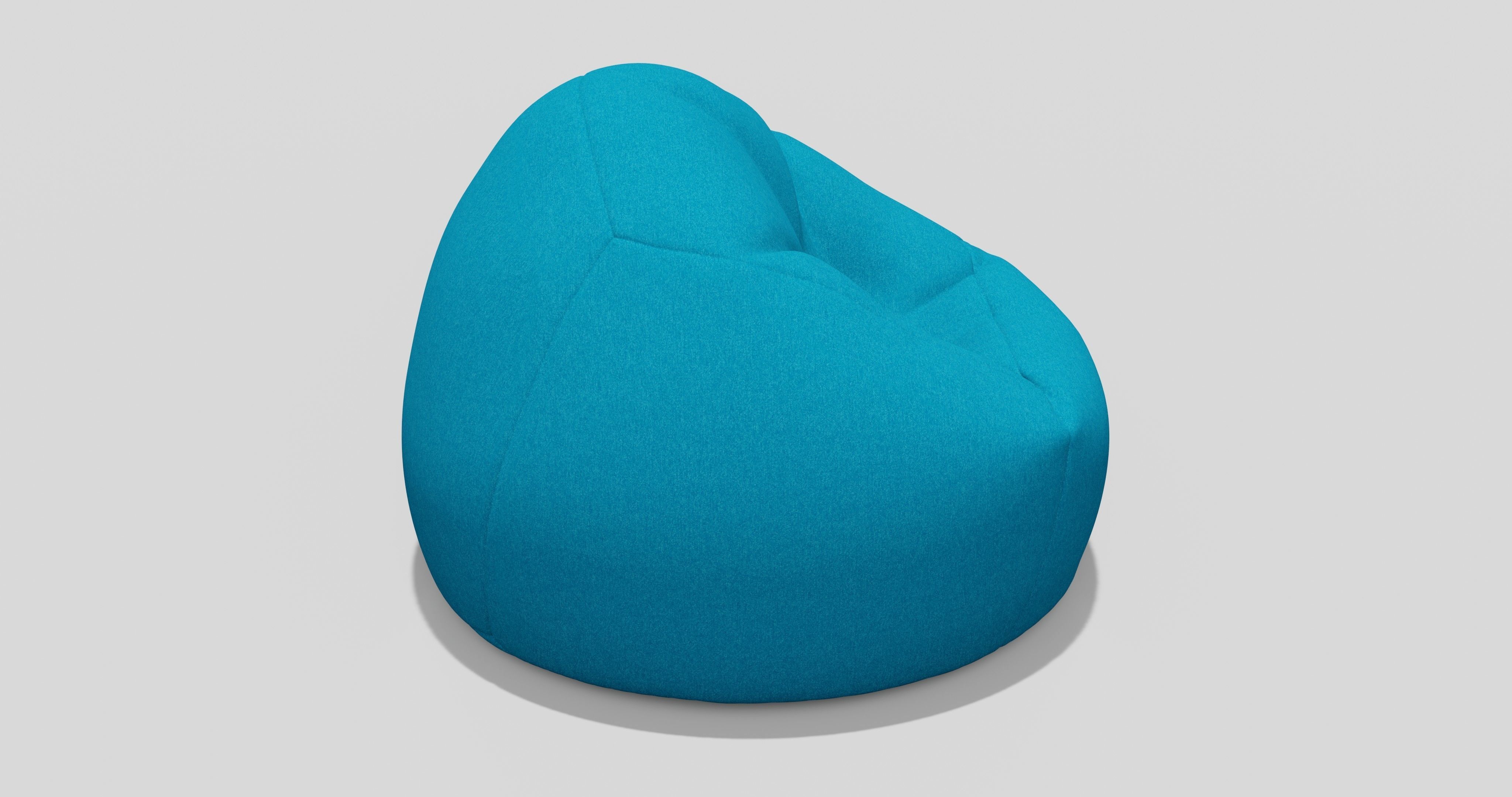Beanbag bean bag chair 3D model_4