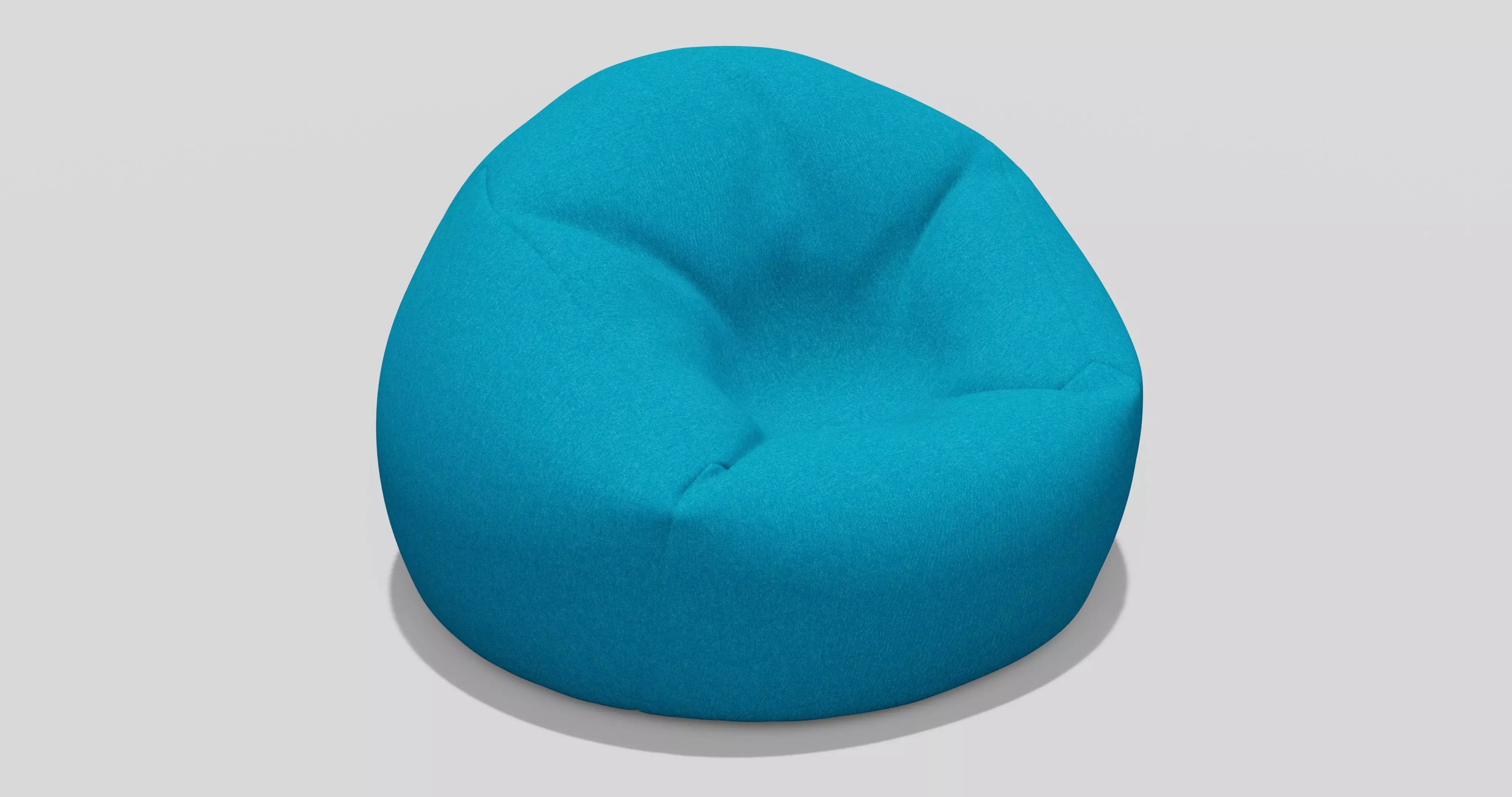 Beanbag bean bag chair 3D model_0