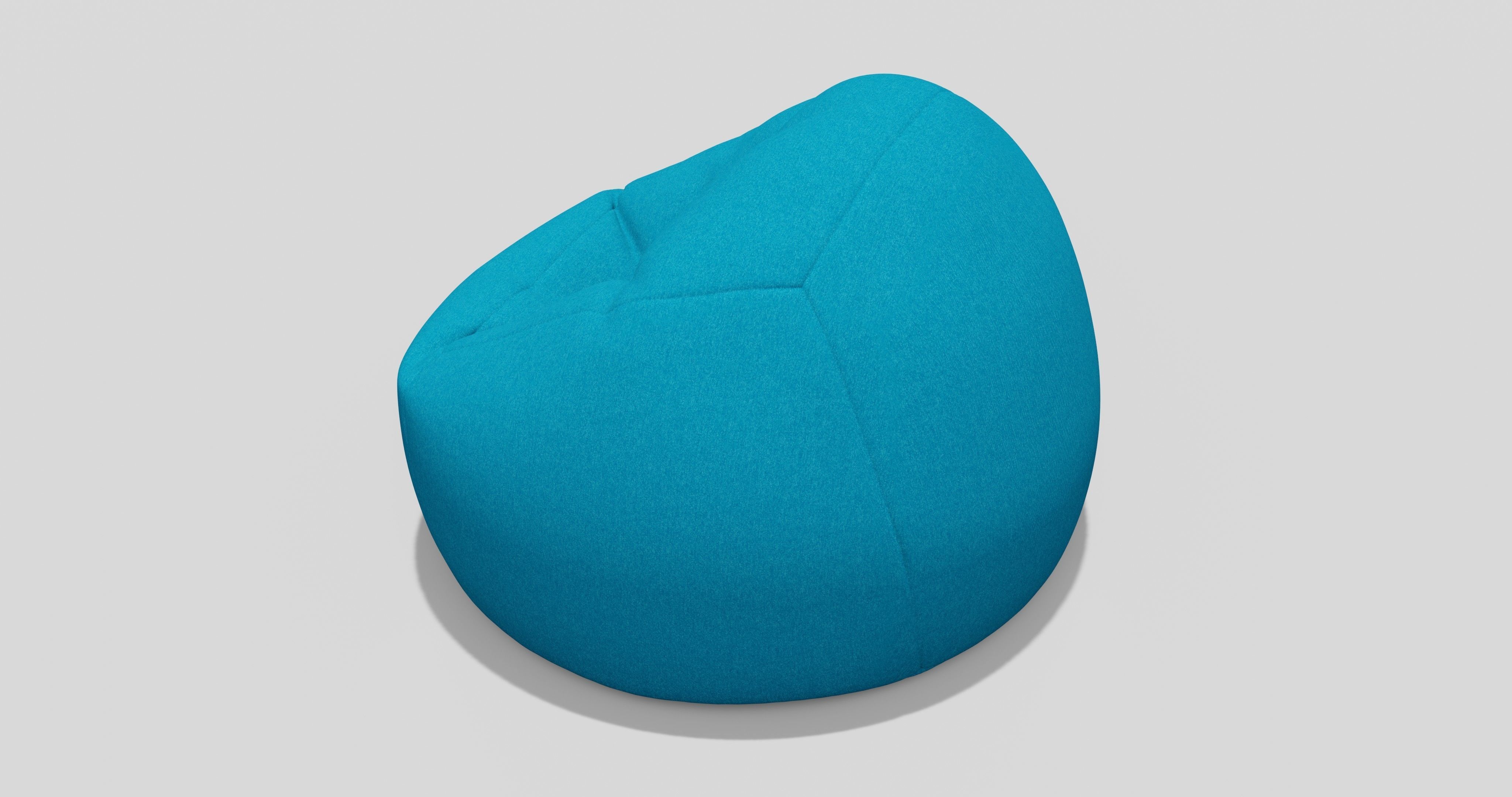 Beanbag bean bag chair 3D model_8