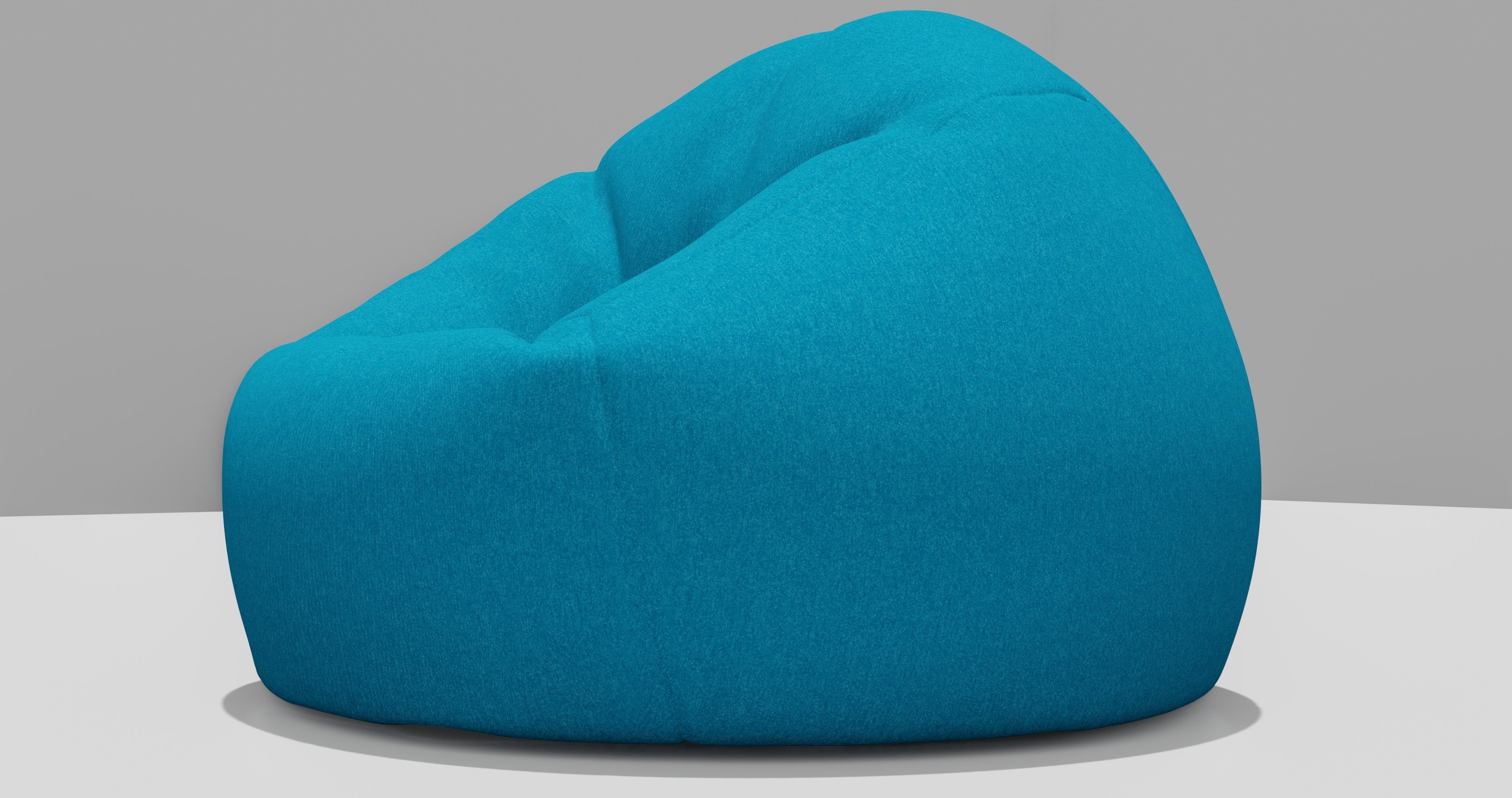 Beanbag bean bag chair 3D model_5
