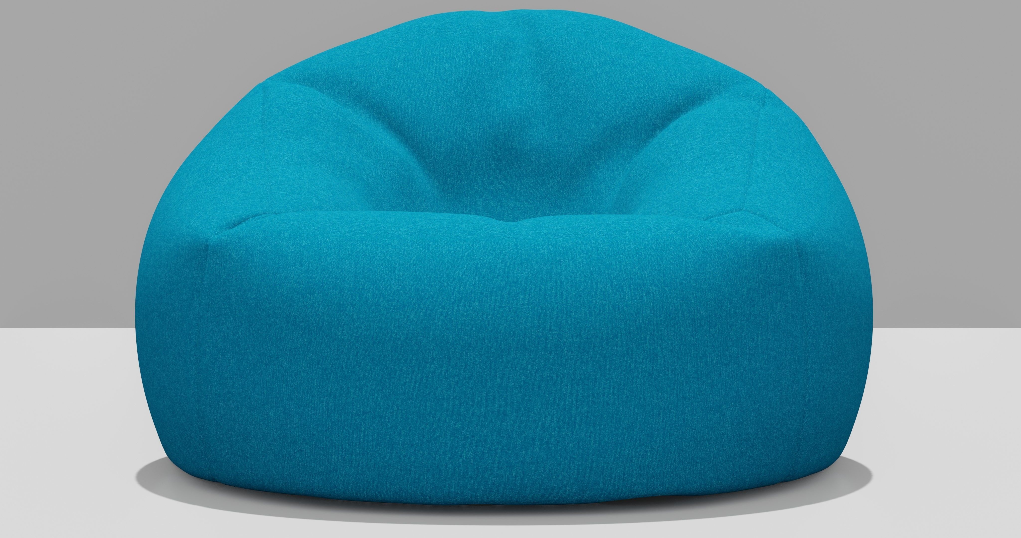 Beanbag bean bag chair 3D model_3