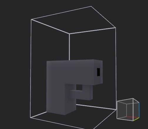 A small pistol 3D model_3