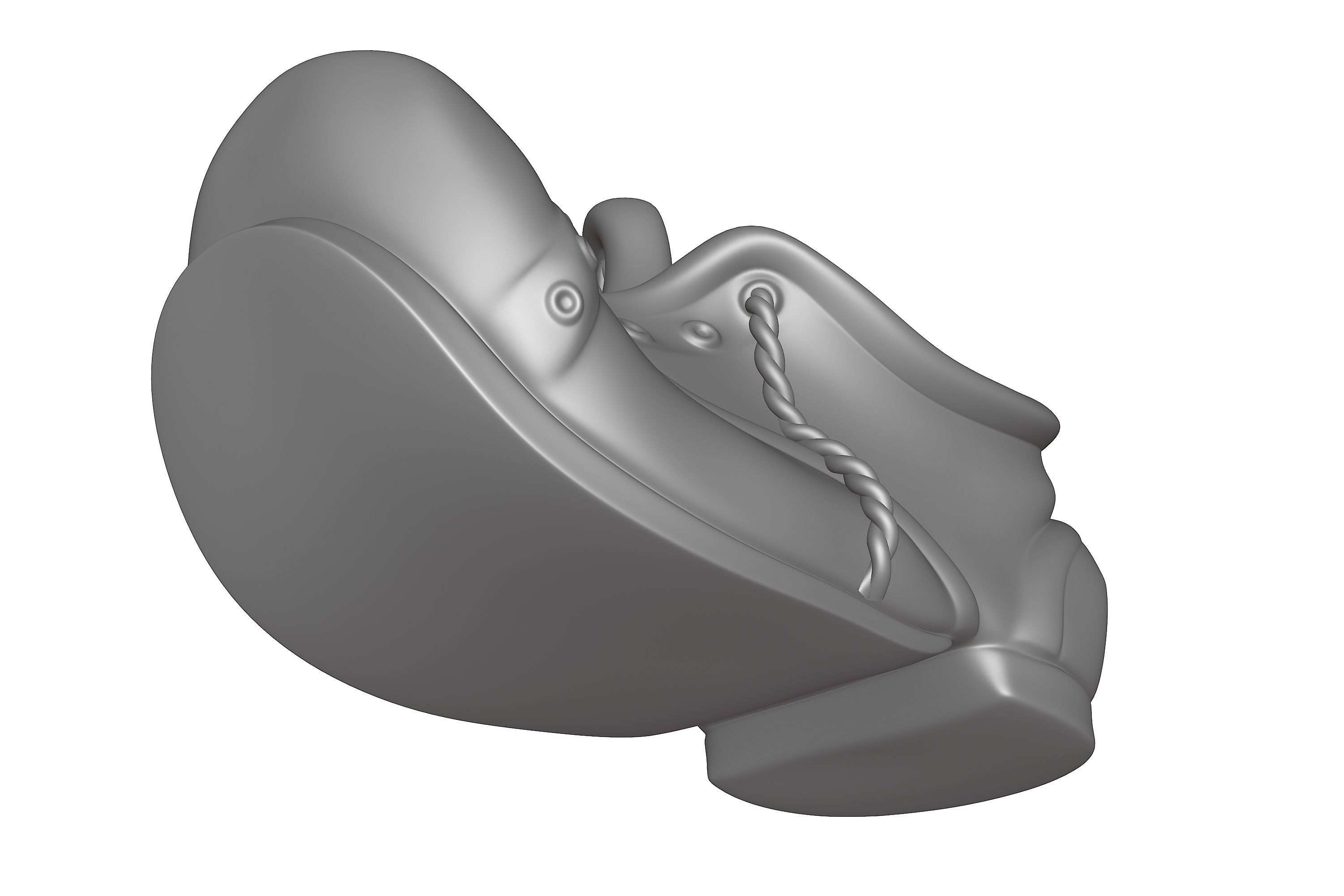 Ashtray - Shoe 3D print model_19