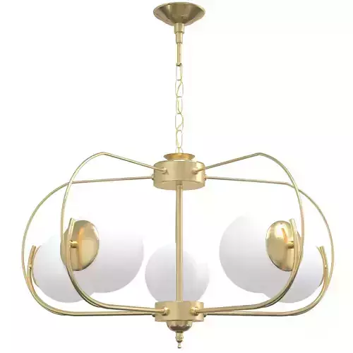 GLASS 5SHADES WHITE AND GOLD