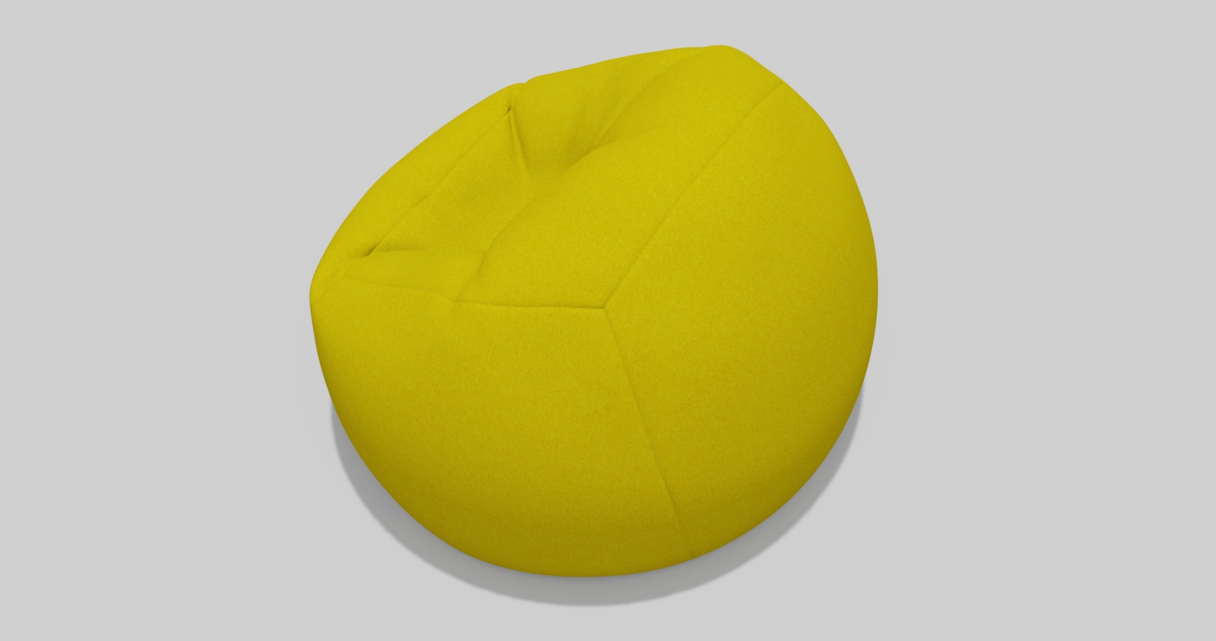 Beanbag bean bag chair 3D model_8