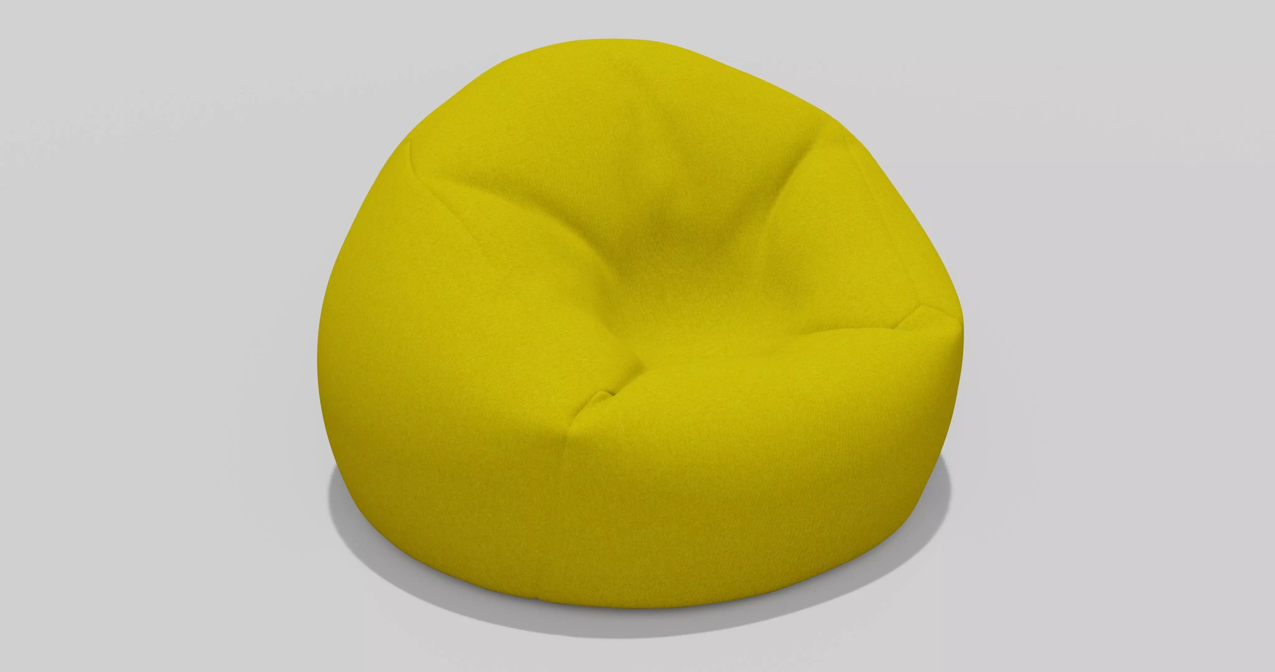Beanbag bean bag chair 3D model_0