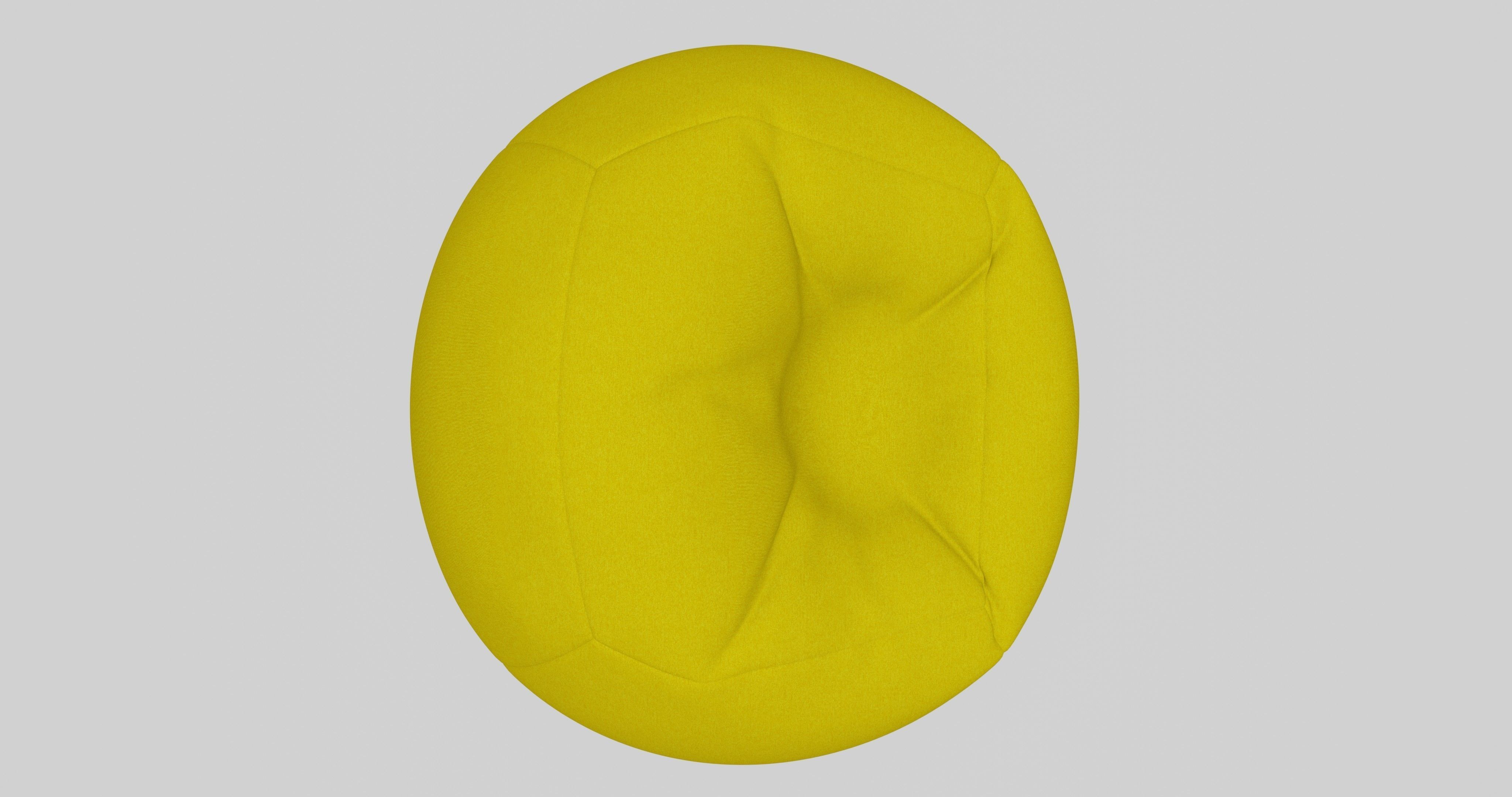 Beanbag bean bag chair 3D model_6