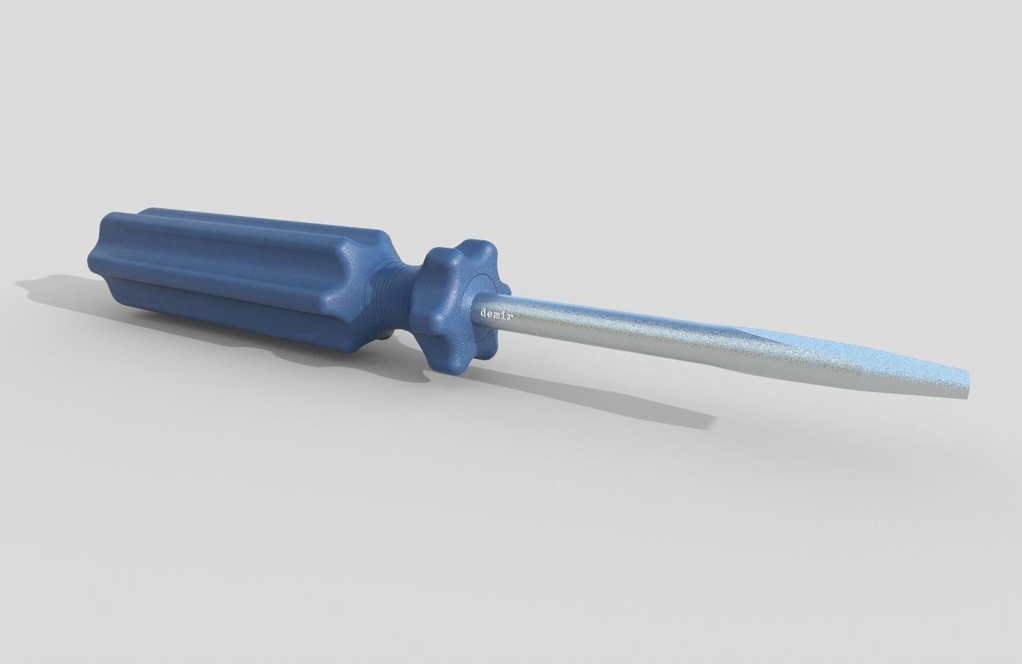 Screwdriver Model2 Free low-poly 3D model_1