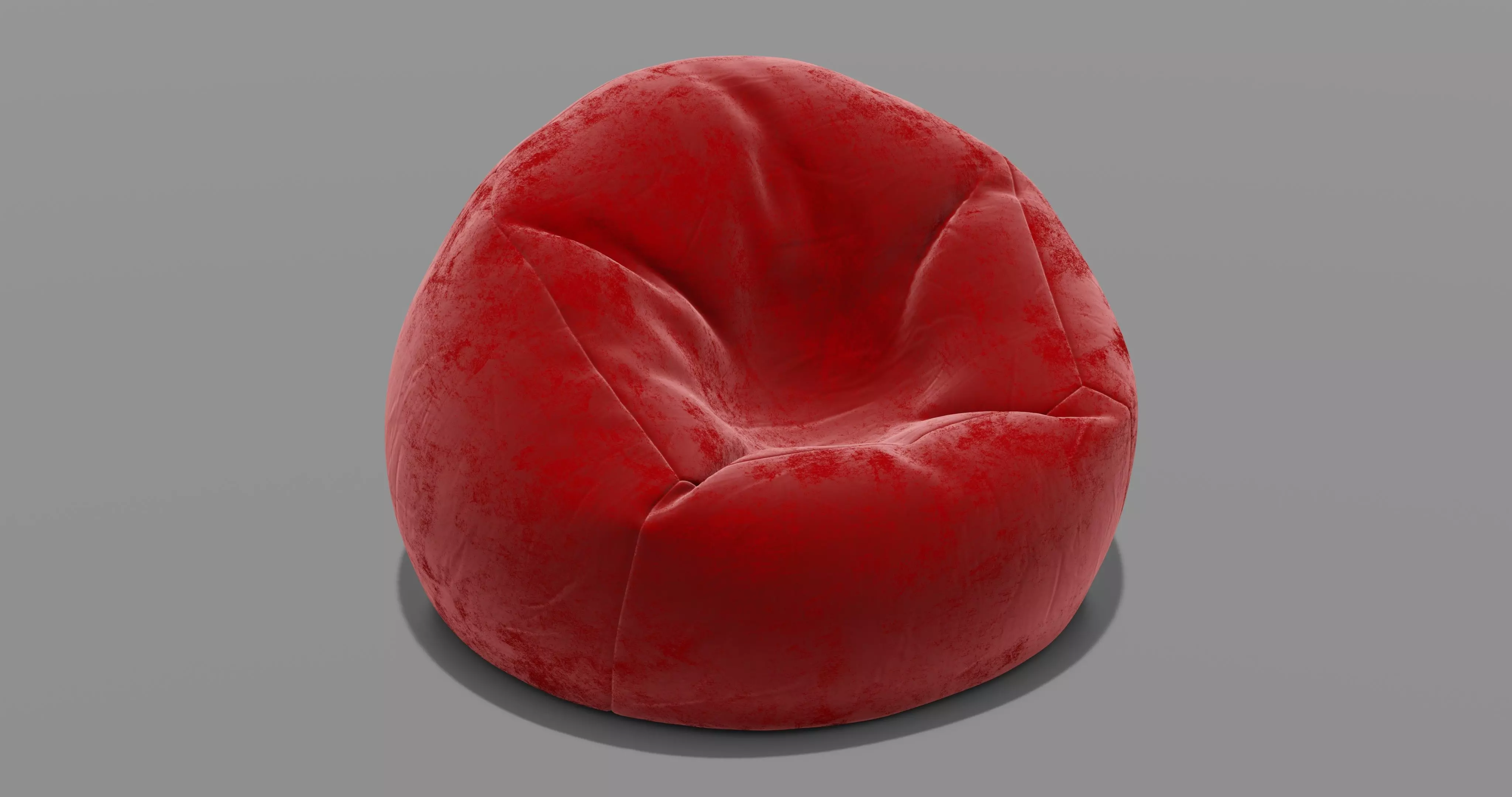 Beanbag bean bag chair 3D model_0
