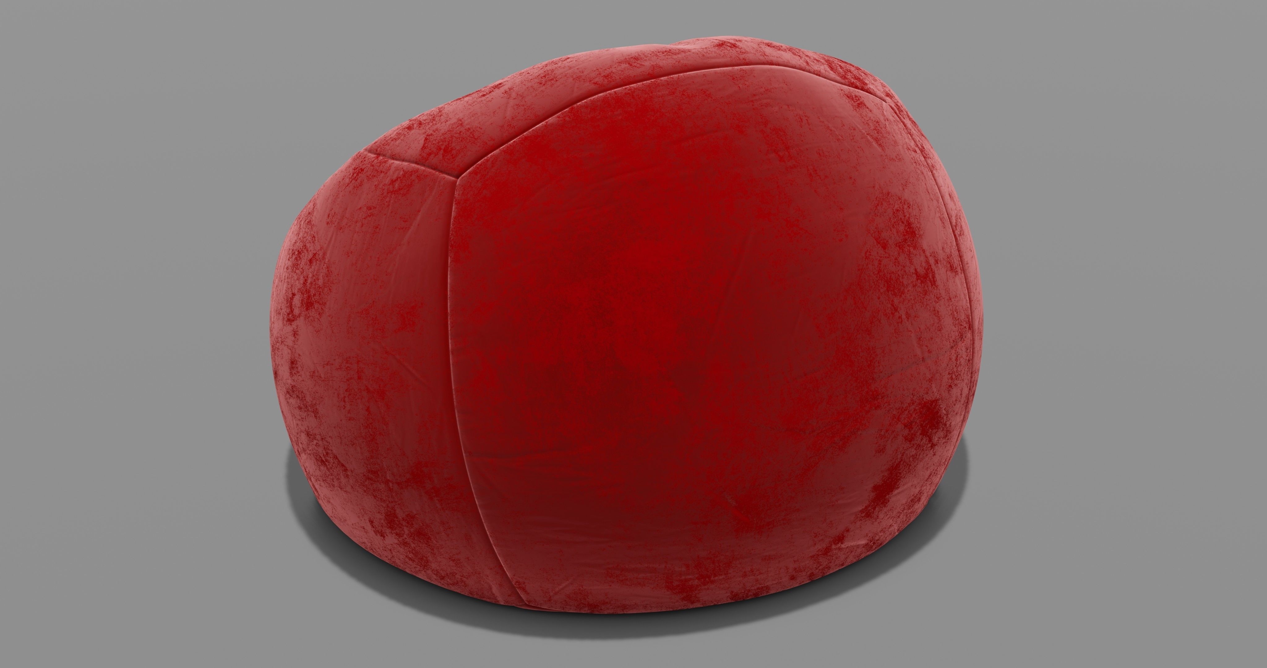 Beanbag bean bag chair 3D model_15