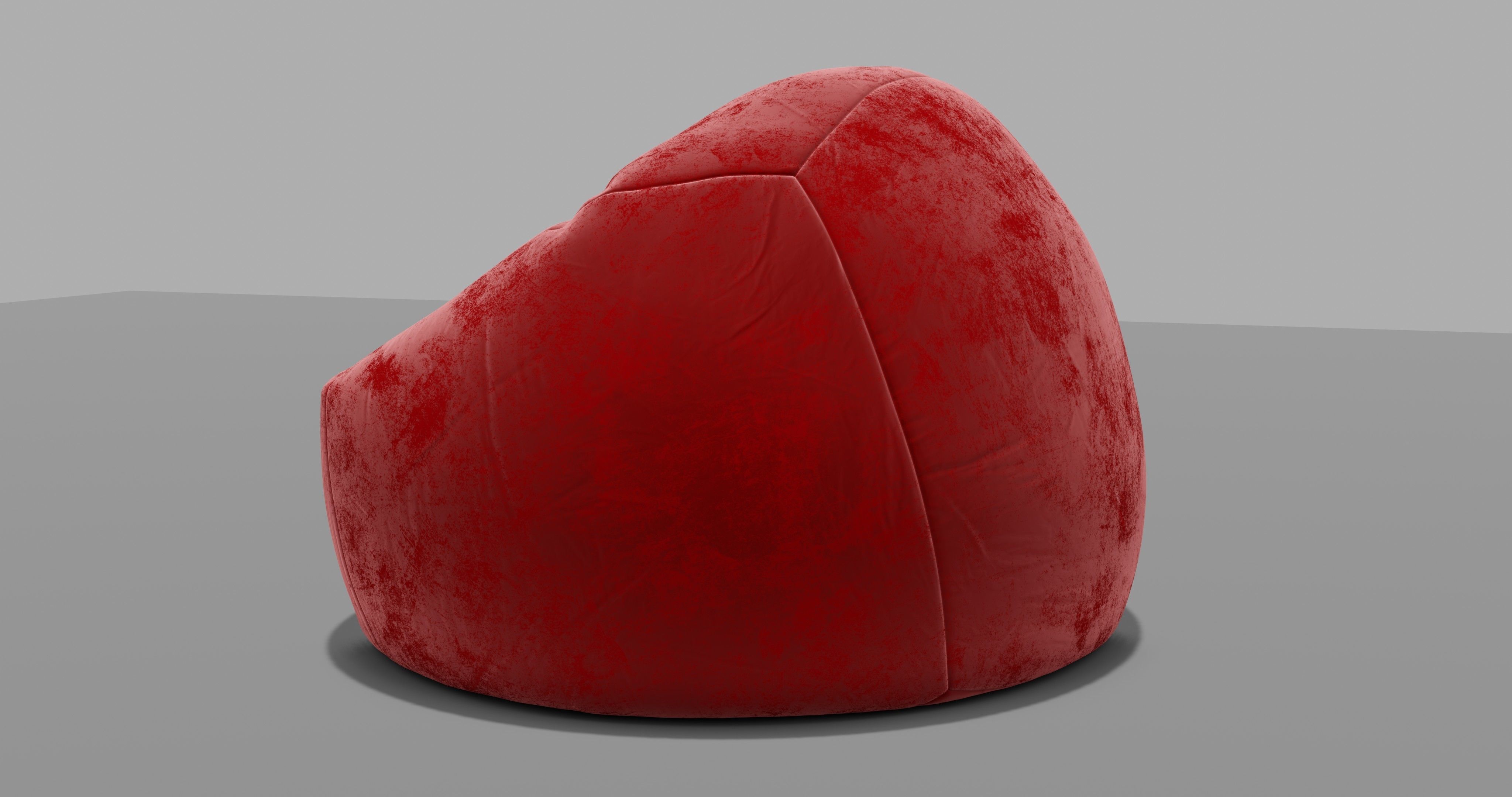 Beanbag bean bag chair 3D model_16