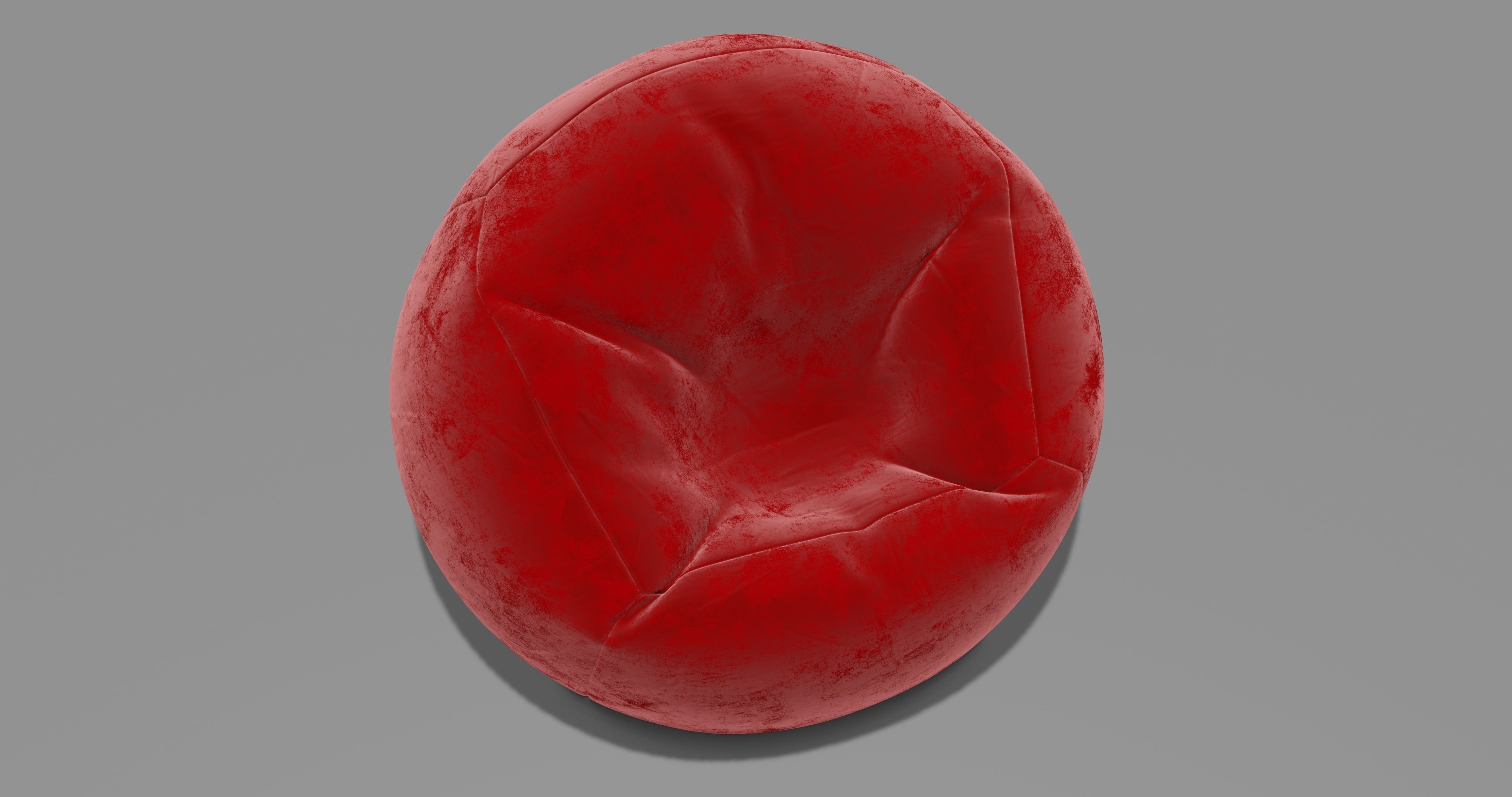 Beanbag bean bag chair 3D model_9