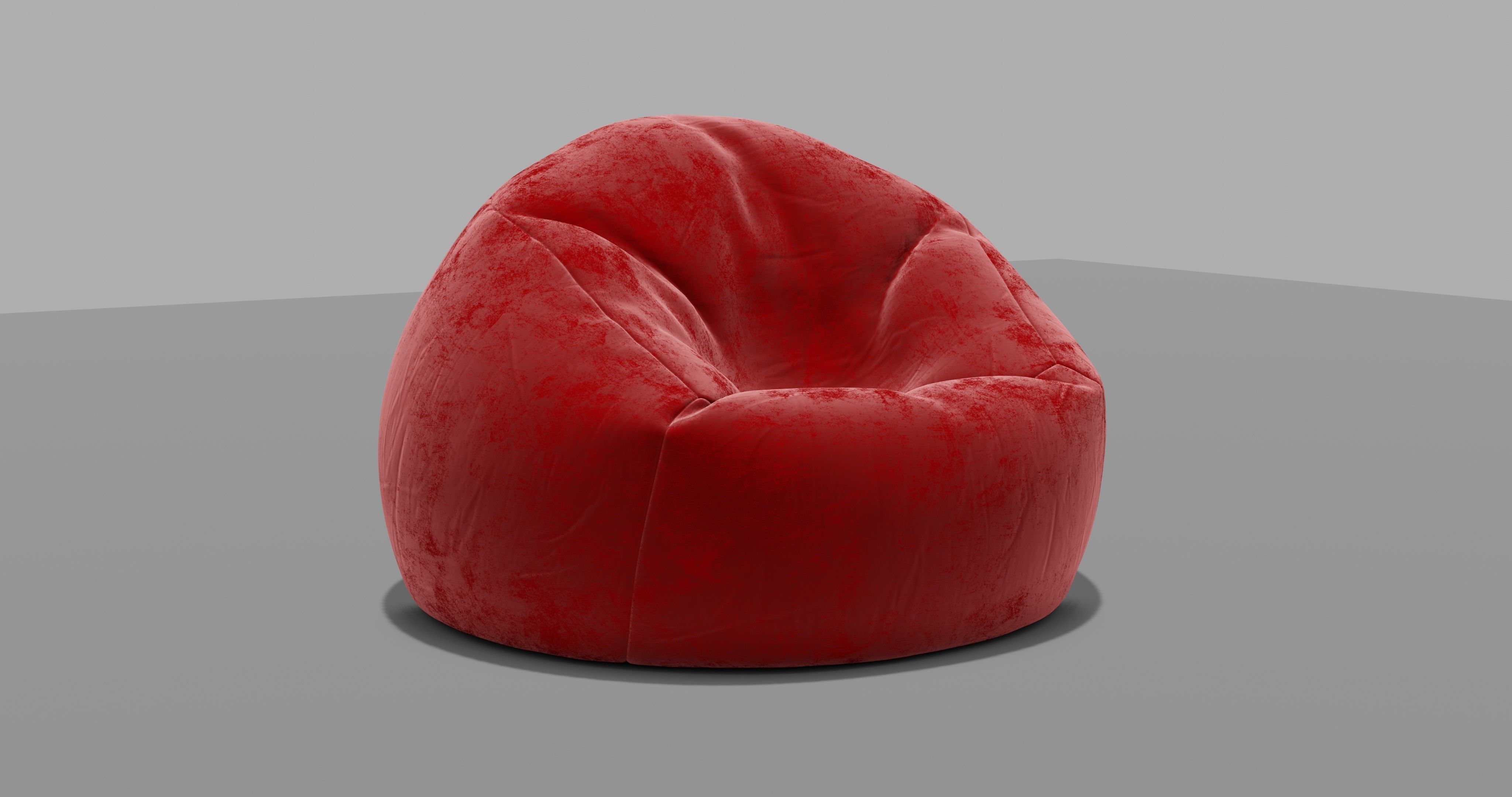 Beanbag bean bag chair 3D model_18