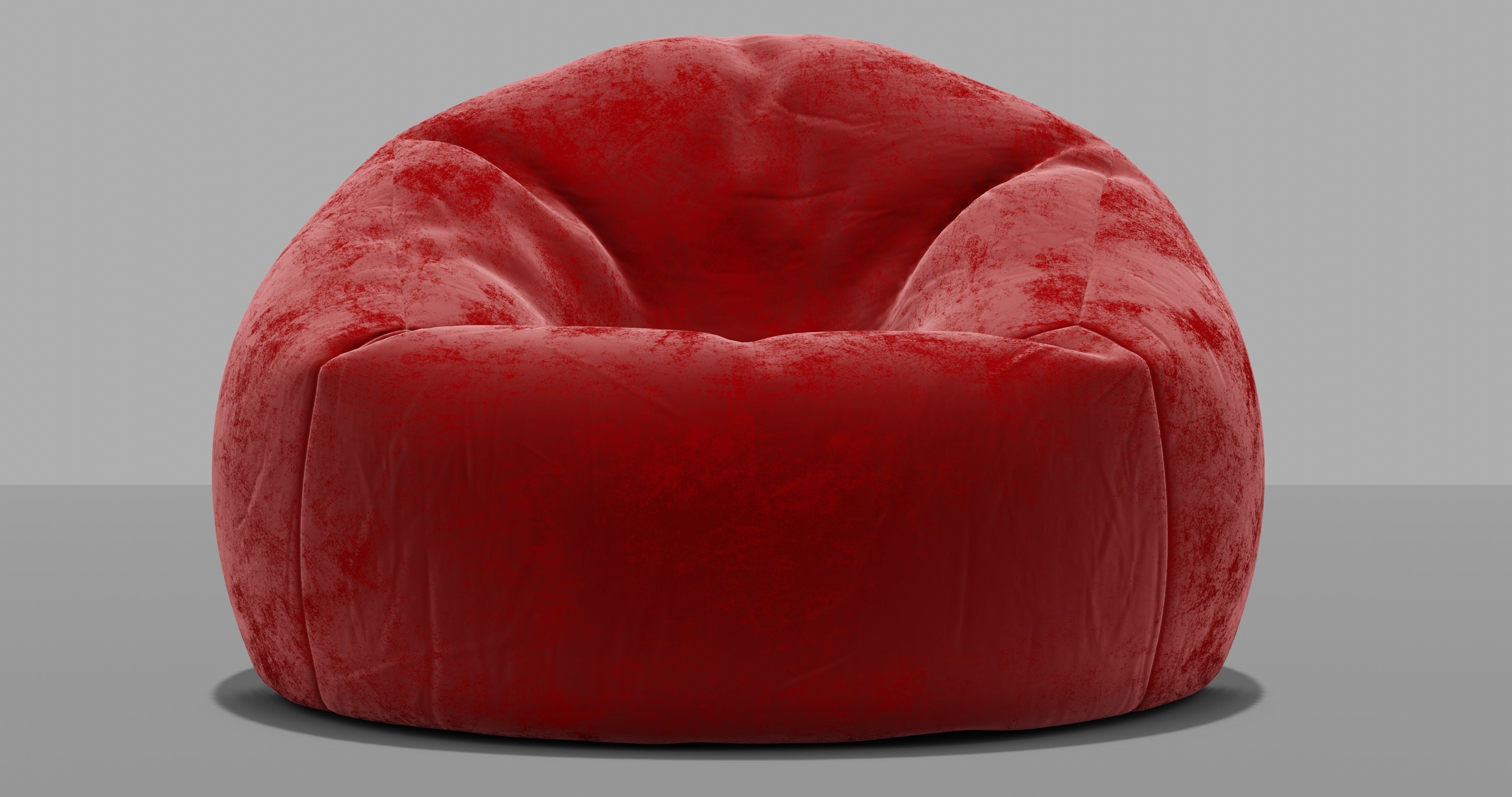 Beanbag bean bag chair 3D model_4