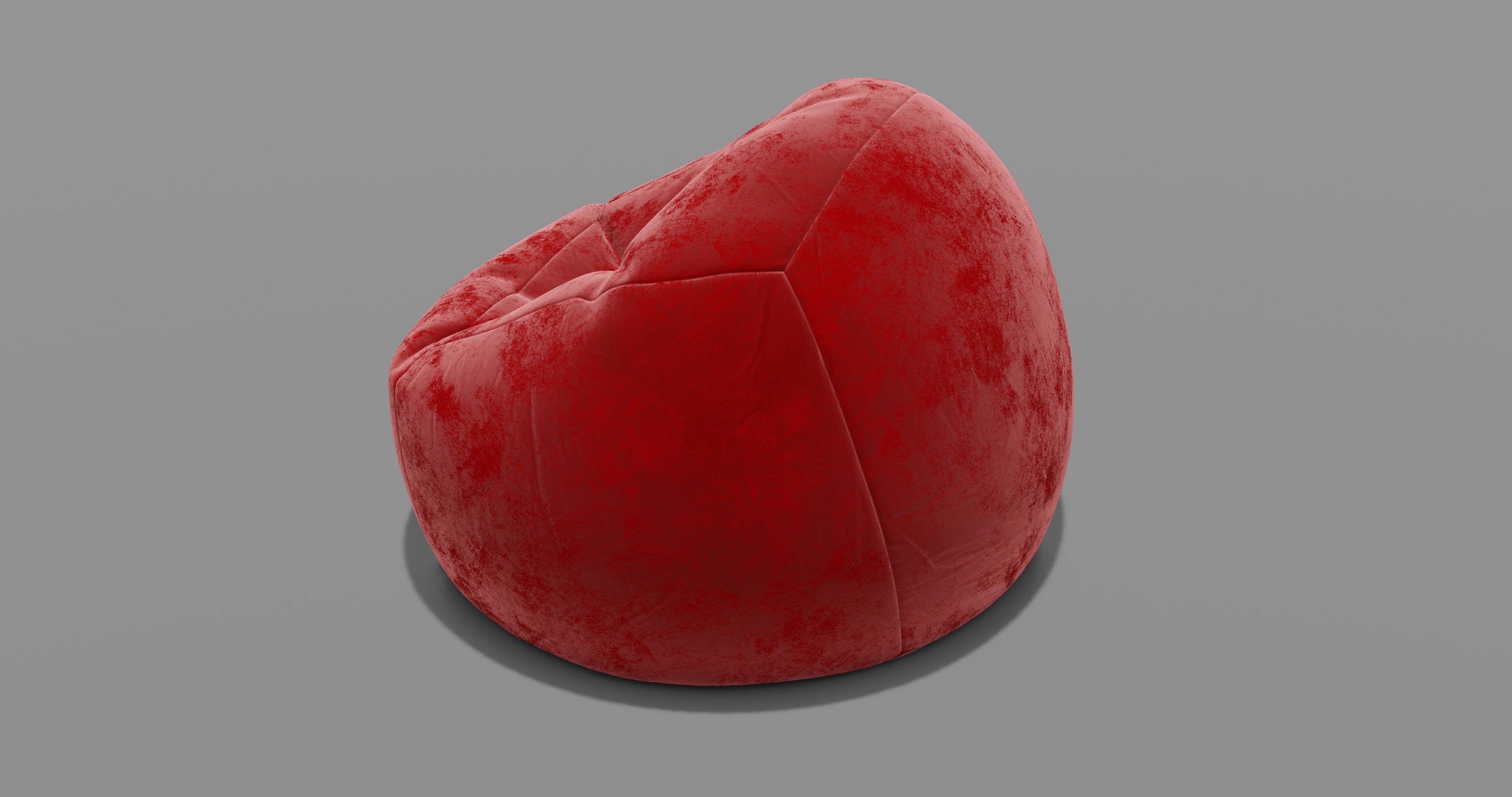 Beanbag bean bag chair 3D model_7