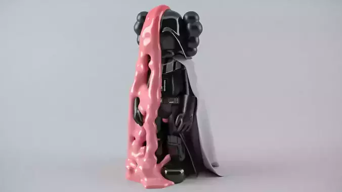 Kaws Darth Vader Fluid Sculpture Star Wars 3D print model