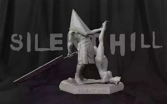 Pyramid Head - Silent Hill 3d print Statue 3D print model