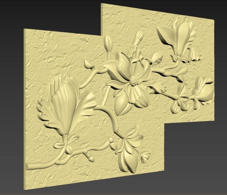 Wall mural 3D print model_2