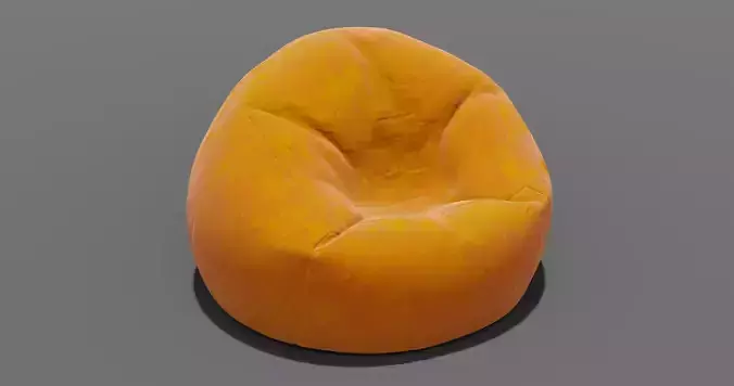 Beanbag orange bean bag chair