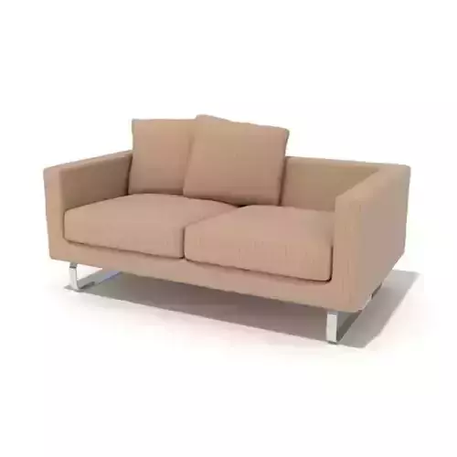 Beige Classic Sofa 3D model